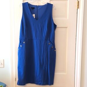 Talbot's sleeveless ponte dress, NWT 12